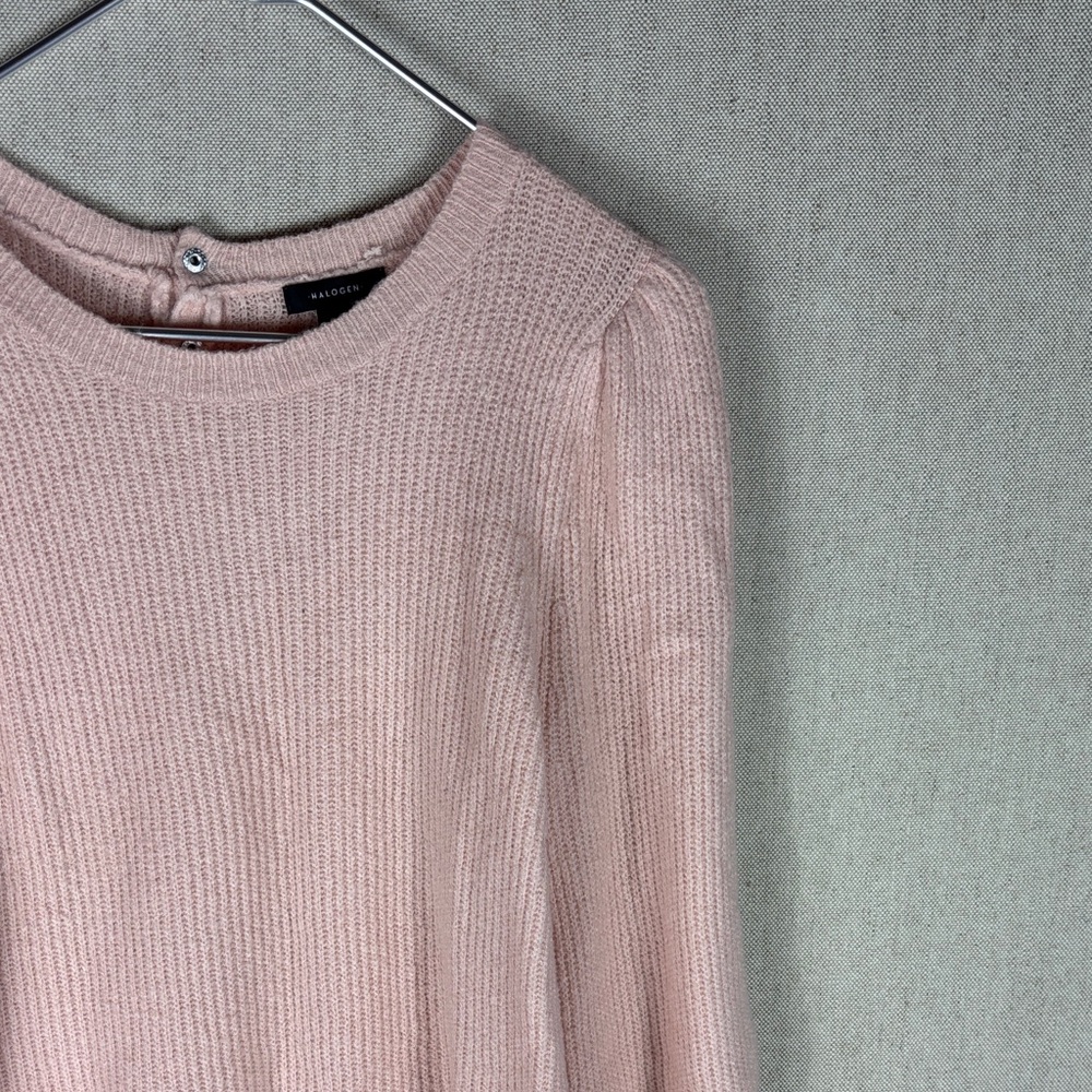 Halogen Pink Ribbed Knit Sweater Medium - Picture 3 of 9